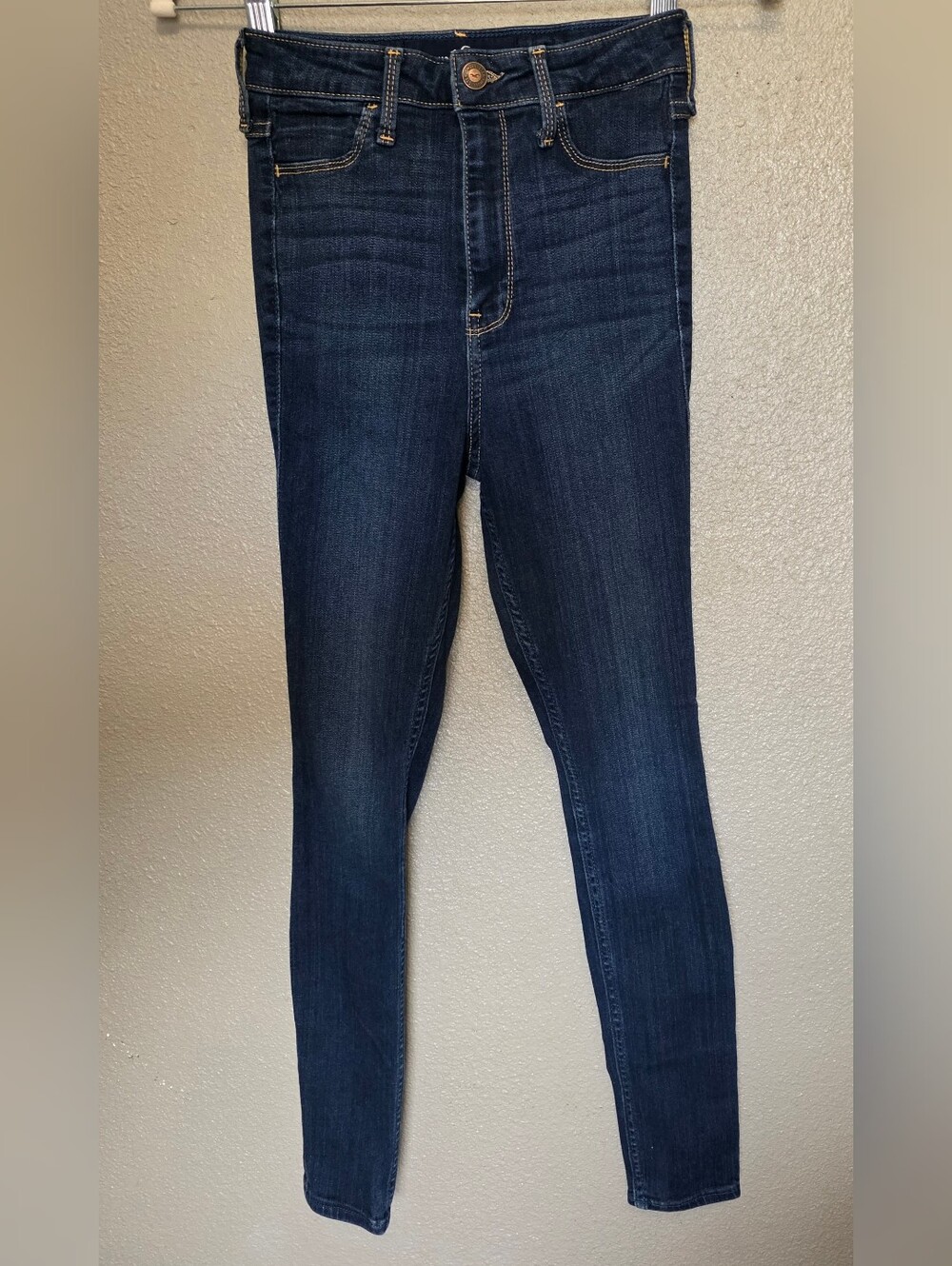 Hollister Deep Indigo High-Rise Skinny Jeans